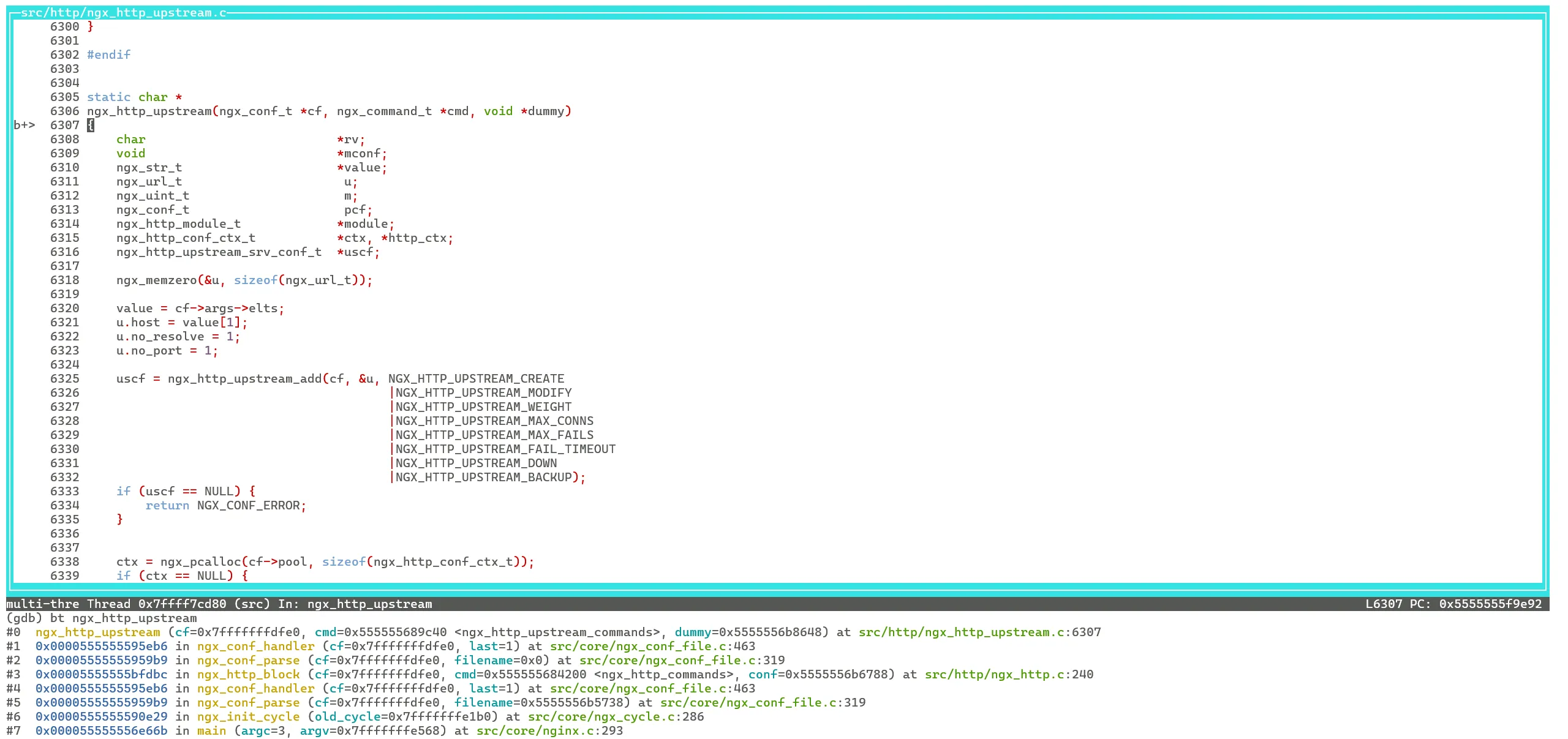 `ngx_http_upstream` 的调用栈